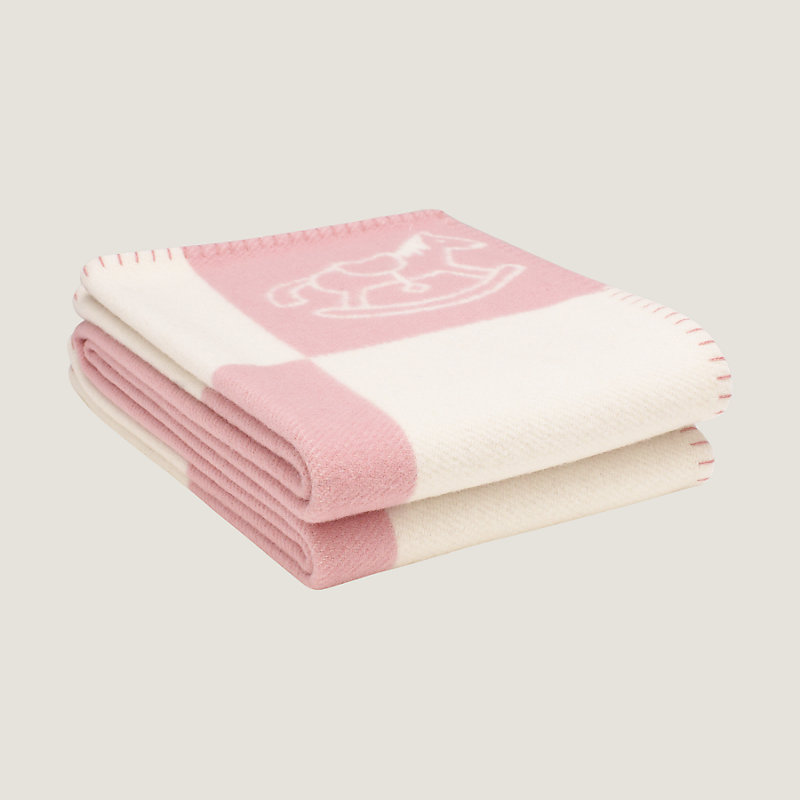 Hermes baby 2025 blanket pink